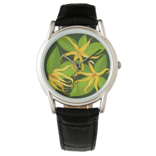 Ylang Ylang Exotic Scented Flowers Watch (Front)