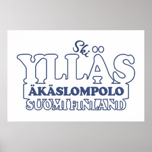 YLLÄS FINLAND custom poster