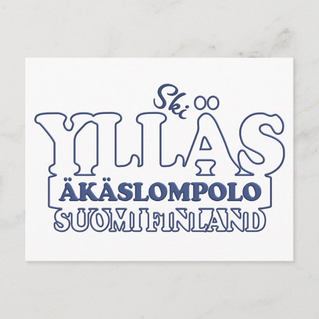 YLLÄS FINLAND postcard (Front)