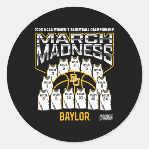 Ylor March Madness 2025 Women's Sketll Nil Classic Round Sticker