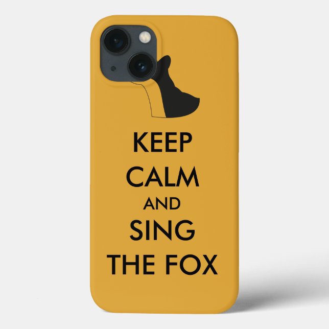 Ylvis Funny Keep Calm and Sing the Fox iPad Air Case-Mate iPhone Case (Back)
