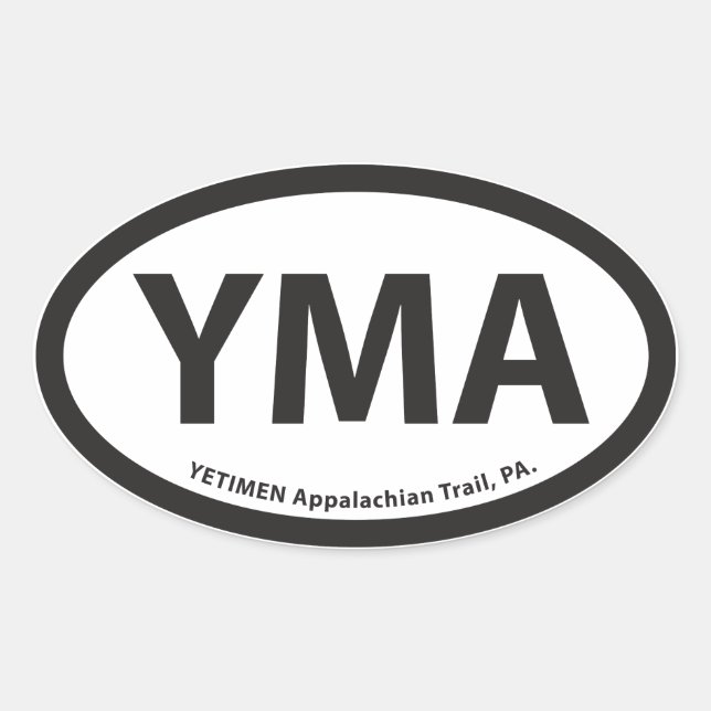 YMA Oval Sticker (Front)