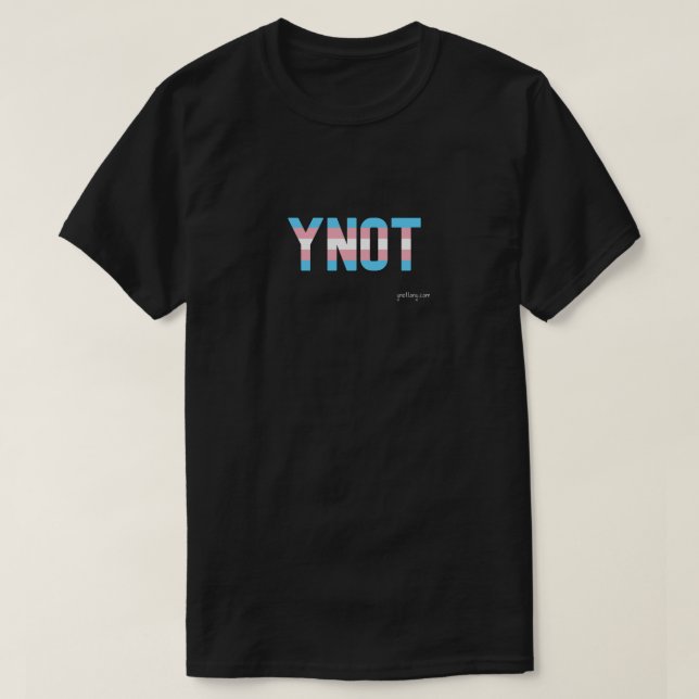 YNOT Pride Transgender Flag T-Shirt (Design Front)