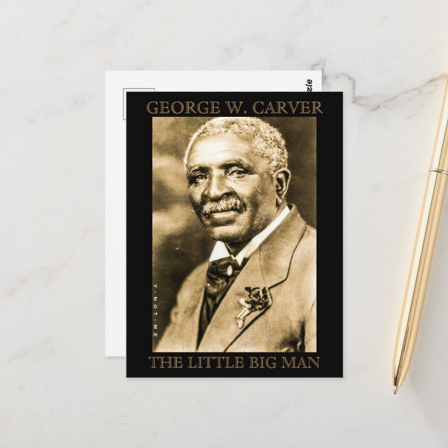 YNOTME GEORGE W. CARVER POSTCARD (Front/Back In Situ)