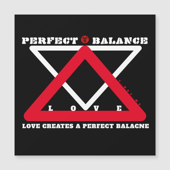 YNOTME PERFECT BALANCE 4b3  Magnetic Card (Front)