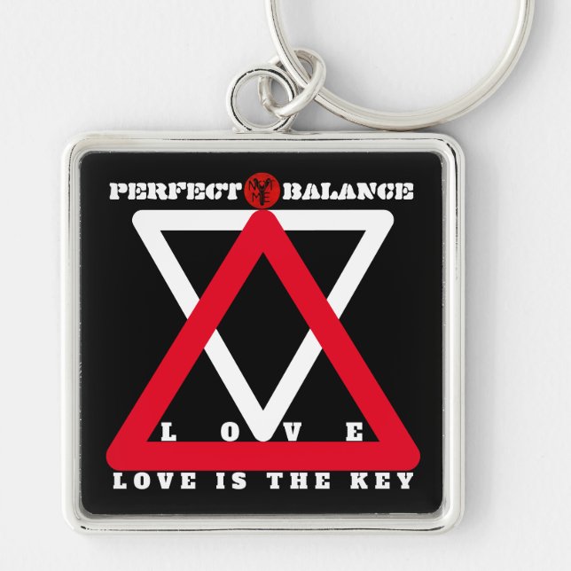 YNOTME PERFECT BALANCE 4bk Key Ring (Front)