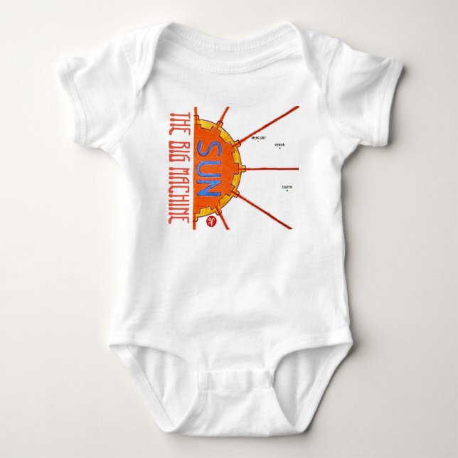 YNOTME THE BIG MACHINE BABY BODYSUIT (Front)