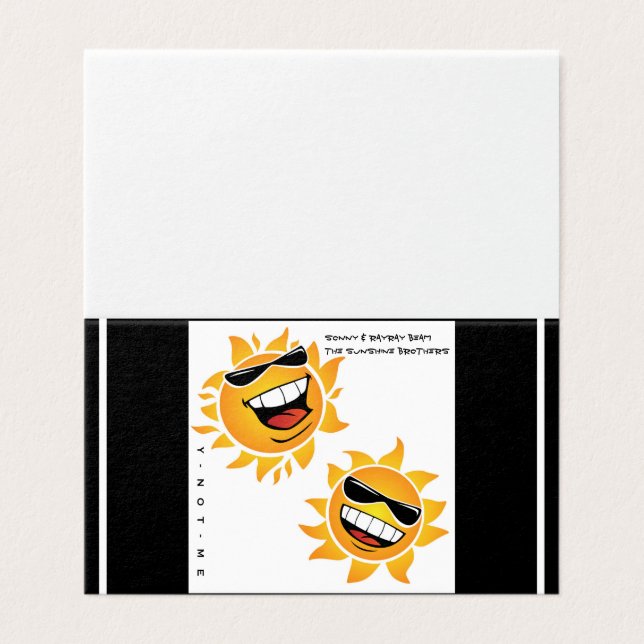 YNOTME THE SUNSHINE BROTHERS Folded Card (Outside Unfolded)