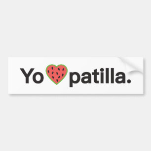 Yo amo Patilla Bumper Sticker