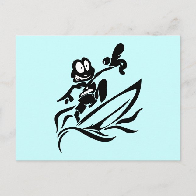 Yo Dude Surfing T shirts and Gifts Postcard (Front)