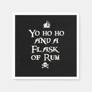 Yo ho ho and a Flask of Rum Napkin