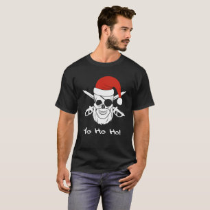 Yo Ho Ho Pirate Christmas Santa Hat T-Shirt