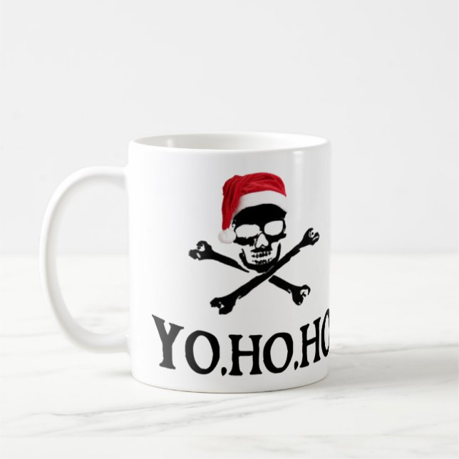 Yo Ho Ho Pirate Santa Mug (Left)