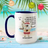 Yo Ho Ho Pirate Santa Ship Rum Christmas