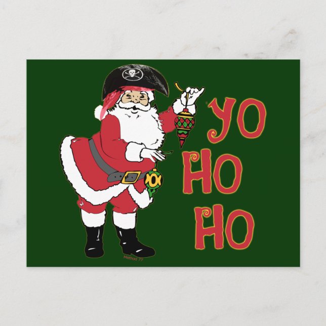 Yo Ho Ho Santa Postcard (Front)