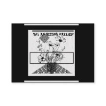 Yo!I am getting married black and white flower