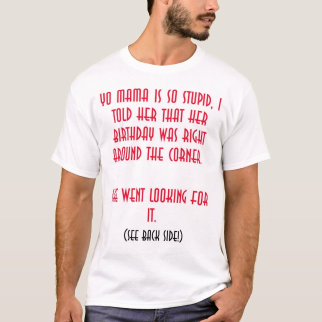 Yo mama jokes T-Shirt (Front)