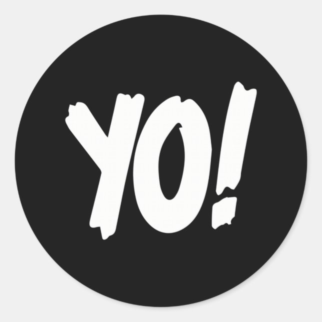 Yo! Mtv Raps Replica Logo 1993 era Classic Round Sticker (Front)