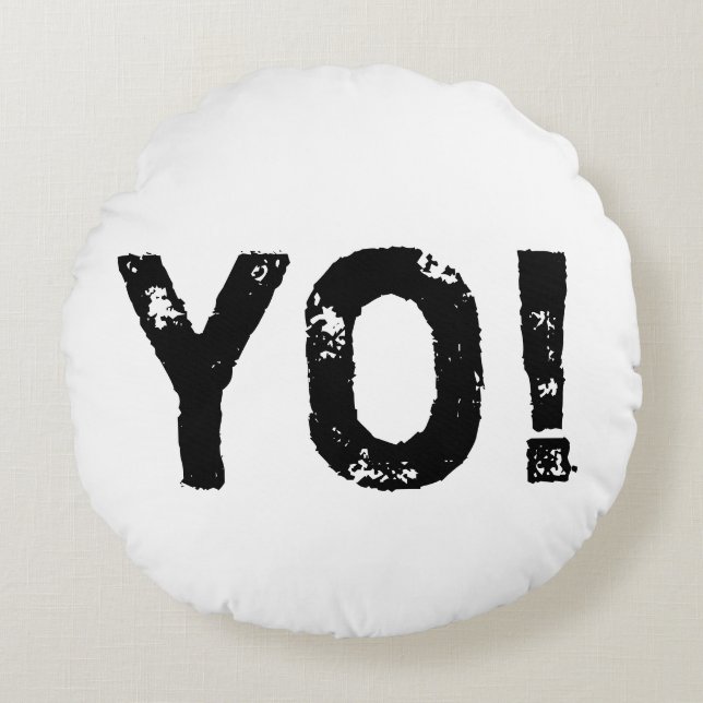 YO! Round Pillow (Front)