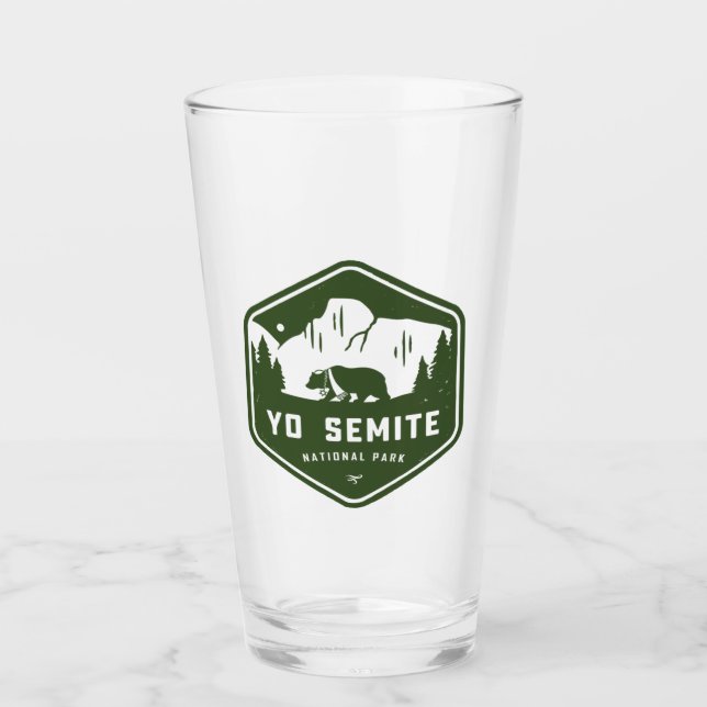Yo Semite Beer Glass (Front)