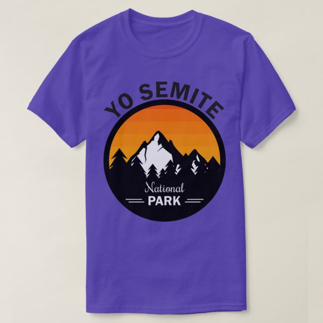 Yo Semite National Park Mountain T-Shirt (Design Front)