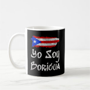 Yo Soy Boricua Gift Island Of Puerto Rico Flag Tai Coffee Mug
