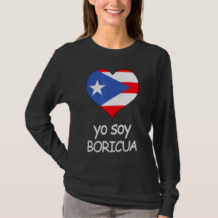 Yo Soy Boricua I Am Puerto Rican Puerto Rico Flag T-Shirt
