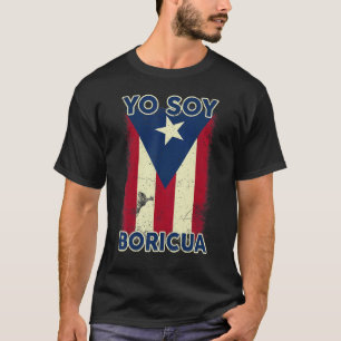 Yo Soy Boricua  I'm Puerto Rican Puerto Rico Flag T-Shirt