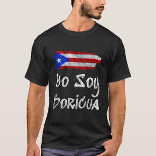 Yo Soy Boricua Island Of Puerto Rico Flag Taino T-Shirt