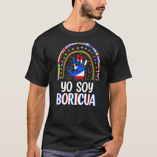 Yo Soy Boricua Tshirts I Am Puerto Rican Puerto Ri (Front)