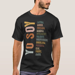 Yo Soy Hispanic Mujer Latina Camisa De Latina Chin T-Shirt