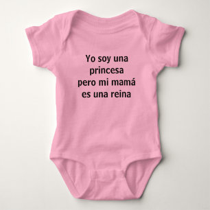 Yo soy una princesa baby bodysuit