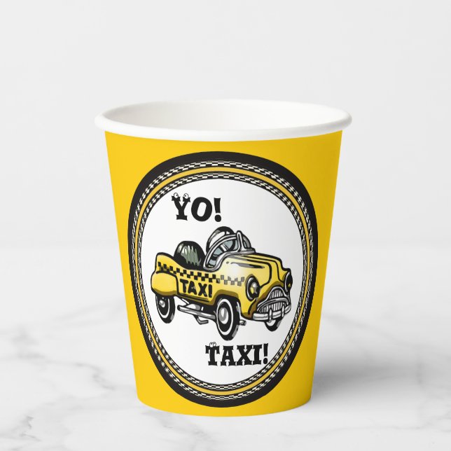 Yo! Taxi! Paper Cups (Front)