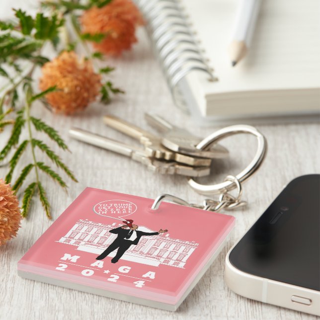 YO TRUMP SECRET SERVICE KEY RING (Front Right)