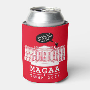 YO TRUMP - WHITEHOUSE MAGA Again CAN COOLER