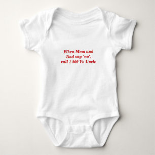 "Yo Uncle" baby romper Bodysuit