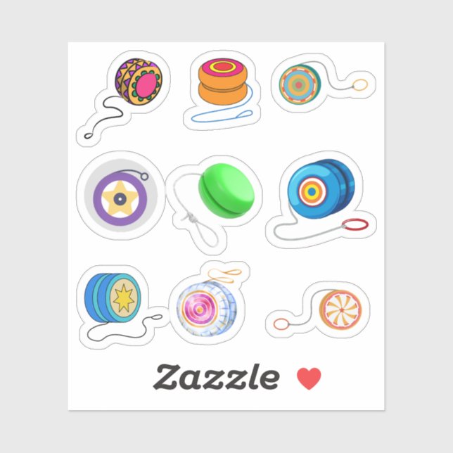 Yo Yo Stickers (Sheet)