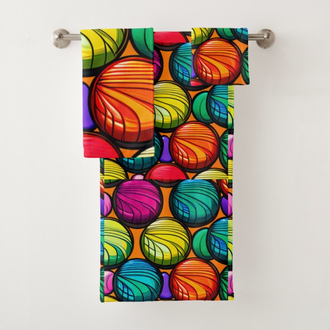 Yo-Yo Yowza Bath Towel Set (Insitu)