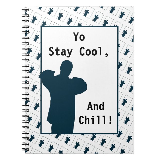 Yo'Boy Silhouette Stay Cool Notebook (Front)