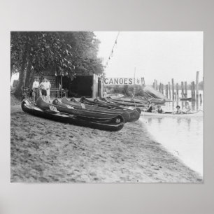 Yocum Canoe House, Arlington Beach Park Poster