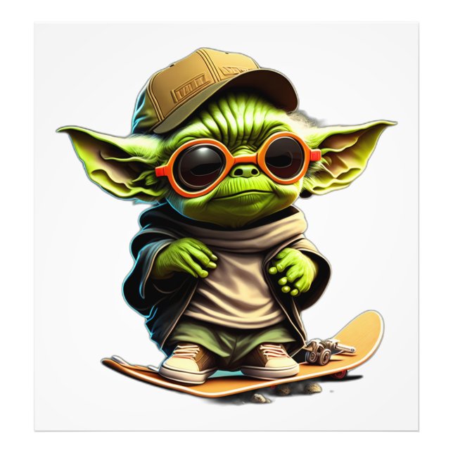 Yoda Skate Photo Print (Front)
