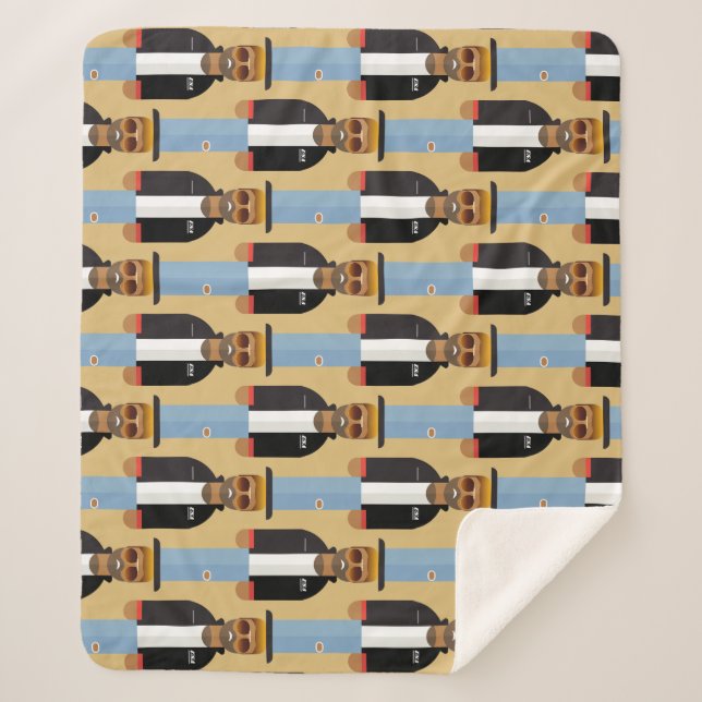 Yog – Patterned Sherpa Blanket (Front)