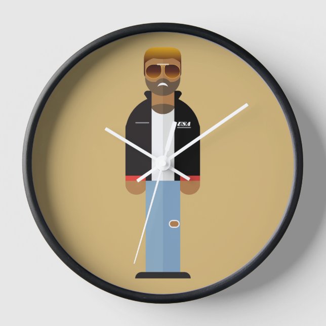 Yog - Pop Icon Wall Clock (Front)