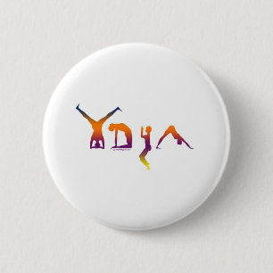 Yoga 6 Cm Round Badge