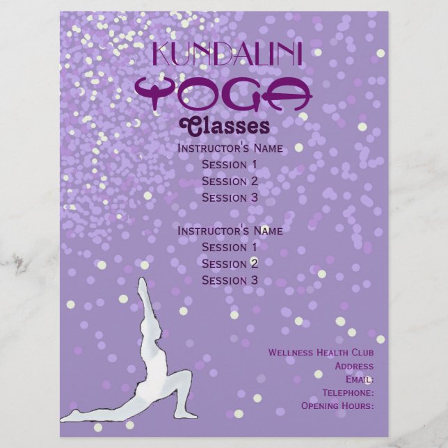 Yoga A4 flyer (Front)