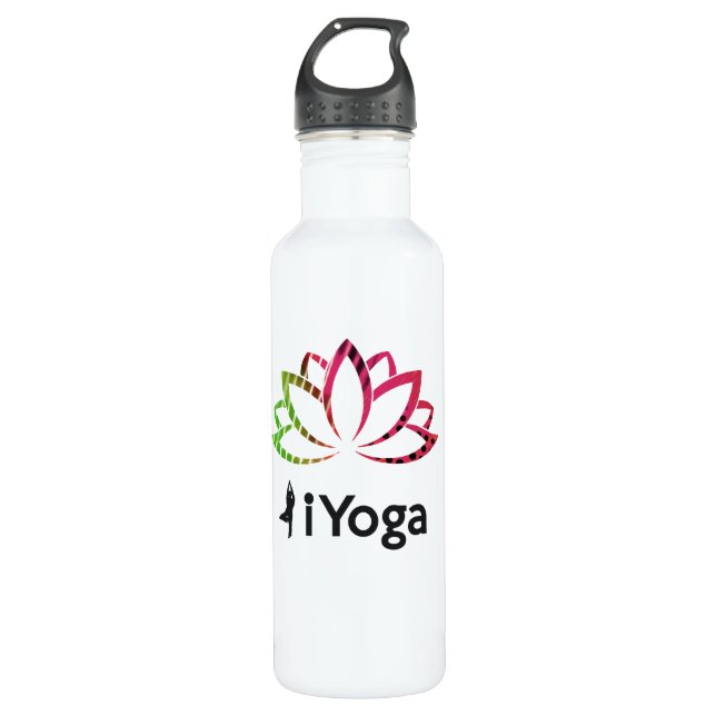 Yoga | Abstract | Colourful 710 Ml Water Bottle (Front)
