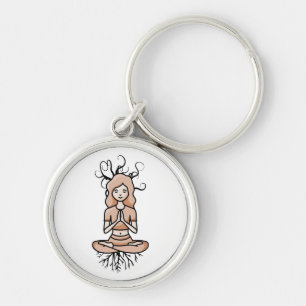 Yoga Addict Key Ring