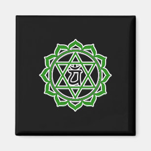 Yoga Anahata Heart Green Chakra Magnet