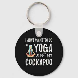 Yoga And Apoo Dog For Funny Dog Mum Gift Idea Men Key Ring