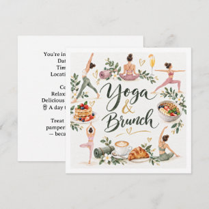 Yoga and Birthday Party Invitation